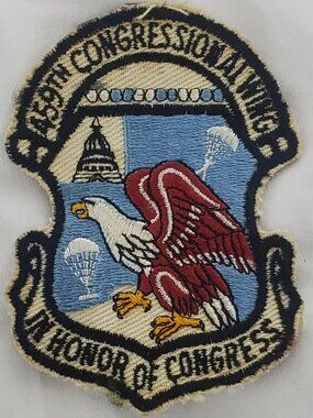 VINTAGE US AIR FORCE 1960'S 459TH CONGRESSIONAL WING "IN HONOR OF CONGRESS" 4"